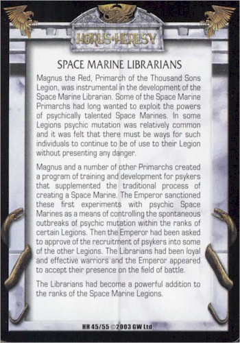 Space Marine Librarians